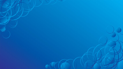 abstract Blue background with circular shapes