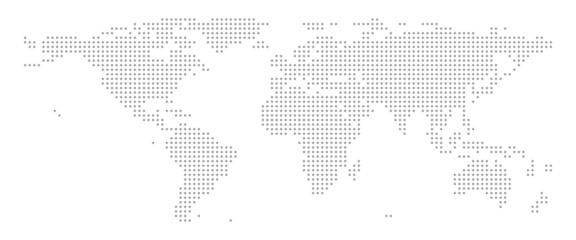 Poster Carte du monde Grey dotted world map. Vector Design Illustration.