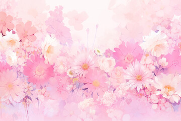 Obraz na płótnie Canvas Backdrop of pink floral texture background.