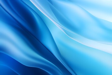 Serene Blue and White Wave Pattern Background for Relaxation and Tranquility Generative AI