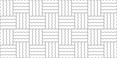 Zig zag paving blocks. Two tiles square pattern. Seamless interlocking subway brick texture in vector. Modern tiles deco pattern.