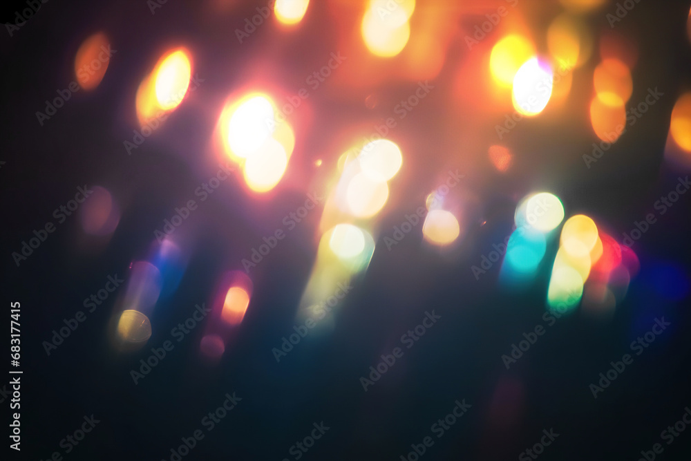 Canvas Prints colorful light on black background light effect