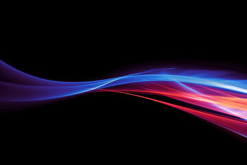 Light effect abstract highspeed light motion effect on black background