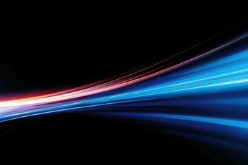 Light effect abstract highspeed light motion effect on black background