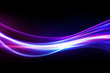 Fototapeta premium Light effect abstract highspeed light motion effect on black background