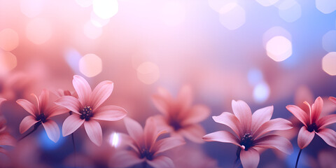 pink flowers background,Blossom Delight: HD Floral Backgrounds.AI Generative 