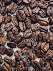 로스팅된 커피 원두 배경