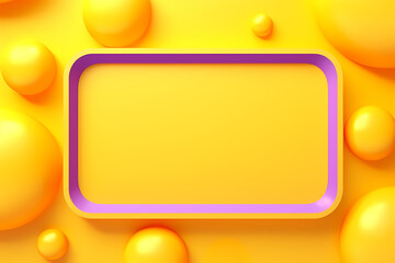 frame background with bubbles