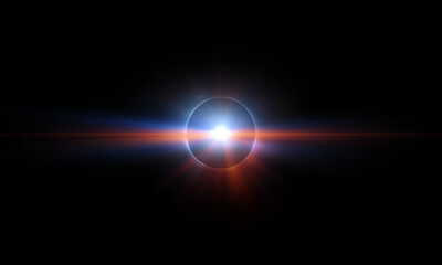 Light effect ray shining sun bright flash Special lens flare