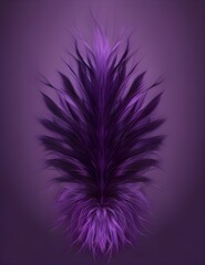 Obraz premium purple feathers on black background. Generated AI