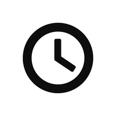 Flat illustration of watch vector icon for web design isolated on white background clock icon vector illustration,Clock icon, Vector illustration flat design