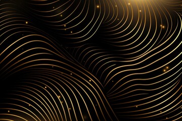 Luxury gold and black background with geometric pattern and lines