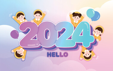 Hello 2024 인물 일러스트 09
