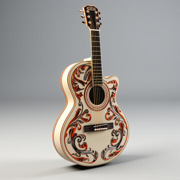 3d model of guitar