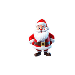 santa claus isolated on white background Ai. PNG file