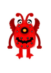 Cute monsters set, cartoon animation. illustration, flat design.