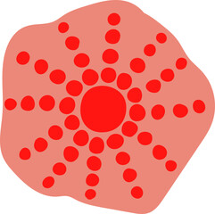 Cute hand drawn starfish.