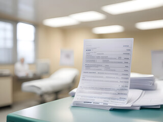 Surgery consent document - obrazy, fototapety, plakaty