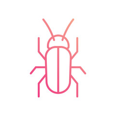 Insect icon isolate white background vector stock illustration.