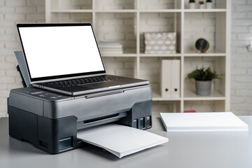 Photocopier machine for document printing in the office