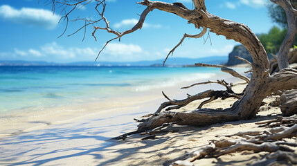 tree on the shore HD 8K wallpaper Stock Photographic Image 