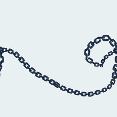 seamless hand-drawn blue and white beads