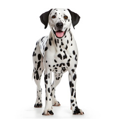 Dalmatian Dog Isolated on White Background - Generative AI