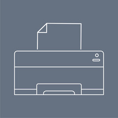 Collection of Stationery office supplies related Vector Line Icons. Contains thin Icons such as pencil, divider, staple and marker.