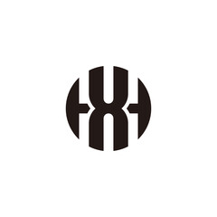 HX XH Monogram Logo. The HX XH initials logo is modern, unique and simple