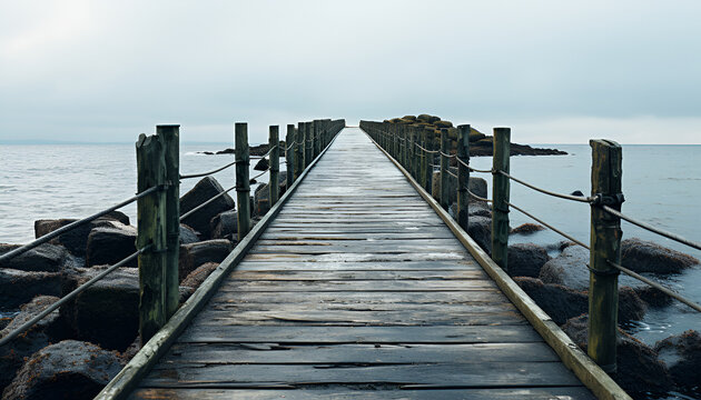 dark aethestic photograph of a pier