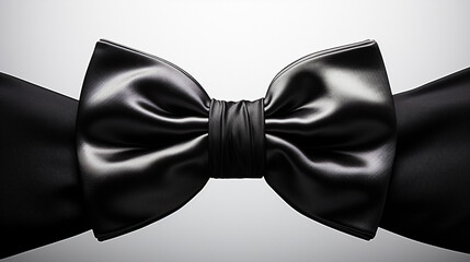 black bow tie HD 8K wallpaper Stock Photographic Image  - obrazy, fototapety, plakaty