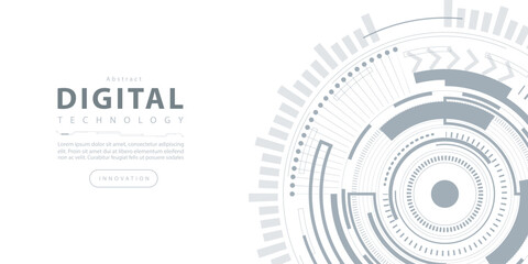 Digital technology futuristic internet network speed connection white background, cyber nano information, abstract communication, innovation future tech data, Ai big data line dot illustration vector