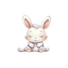 greeting, moon, newborn, star, rabbit, bunny, baby, cartoon, illustration, animal, cloud, cute, clip art, graphic, invitation, kid, mascot, nursery, white, pillow, fluffy, easter, relax, bed, pet