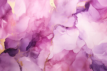 Obraz na płótnie Canvas pink and gold Ink Splash on White Background Luxury background