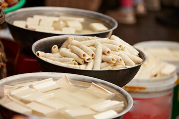 Food ingredients at traditional market