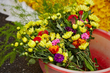 flowers in the market