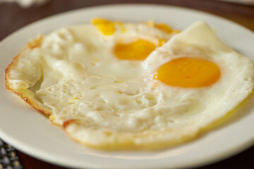 fried egg on plate
