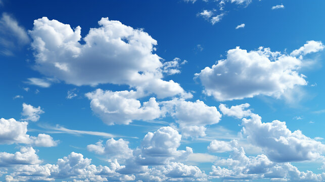 blue sky with clouds HD 8K wallpaper Stock Photographic Image 