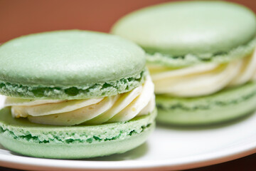 macaroon on a plate