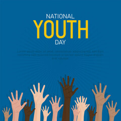 Obraz premium Youth Day is a global observance held annually to recognize the important role and contributions of young people in society.