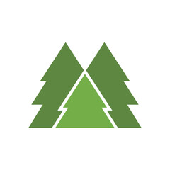 Fototapeta premium Pine tree logo vector