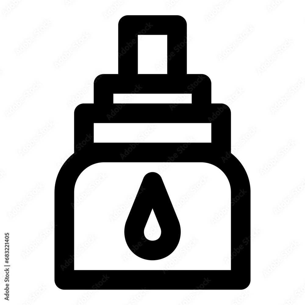 Poster glue bottle icon. simple illustration of glue bottle vector icon for web design isolated on white ba