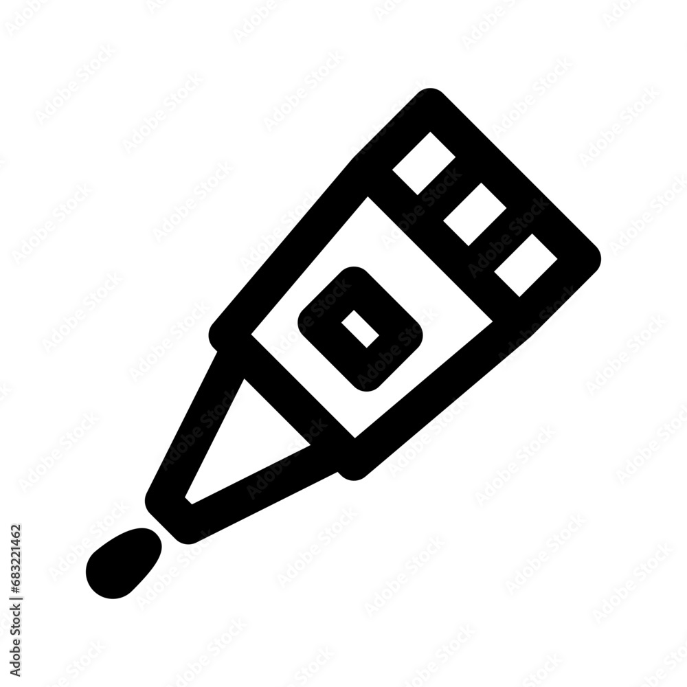 Poster adhesive icon vector. outline design. isolated contour symbol illustration. can be used as a symbol 