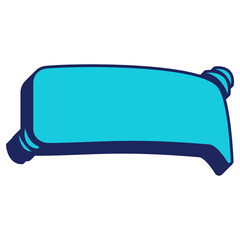 Chat Bubble Pastel Color. Speech Bubble Flat Style  Illustration