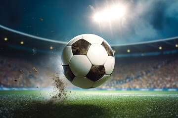 Fototapeta premium Close-up of a soccer ball