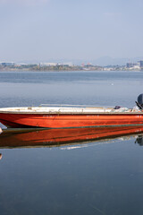 Boats on Xinglong Lake in Chengdu
