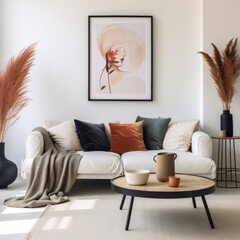 Elegant Living: Sofa Sanctuary and Artful Ambiance