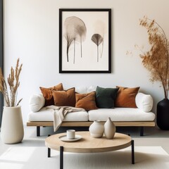Elegant Living: Sofa Sanctuary and Artful Ambiance