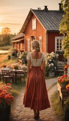 Blond Beauty in the Countryside: A Portrait of a Rural Blonde