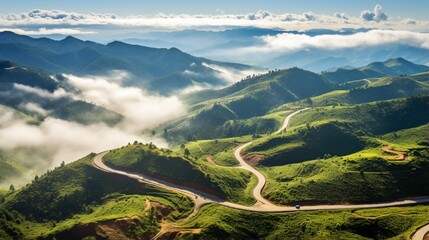 Dran pass from above is stunning and majestic. This is the most picturesque and perilous pass in Vietnam's Da Lat region.